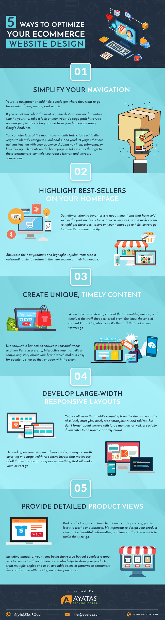 5 Simple Ways to Optimize your eCommerce Website Design [Infographic]