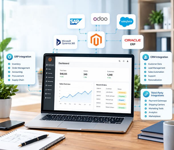 Magento ERP, CRM & Third-Party Integrations