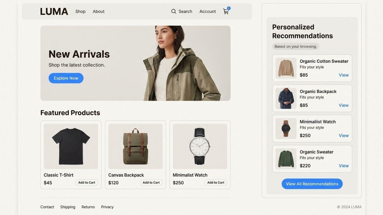 Personalization and product recommendations